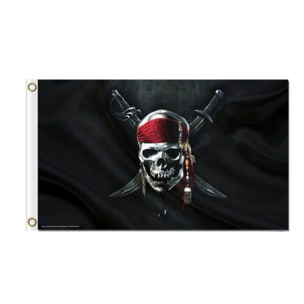 Pirat - karibische Flagge